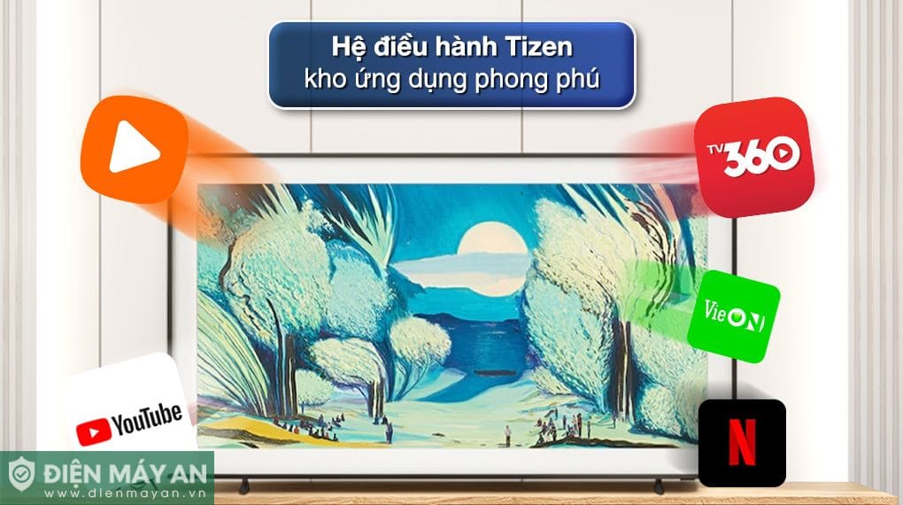 Smart Tivi Khung Tranh The Frame QLED Samsung AI 4K 75 inch QA75LS03F (75LS03F)